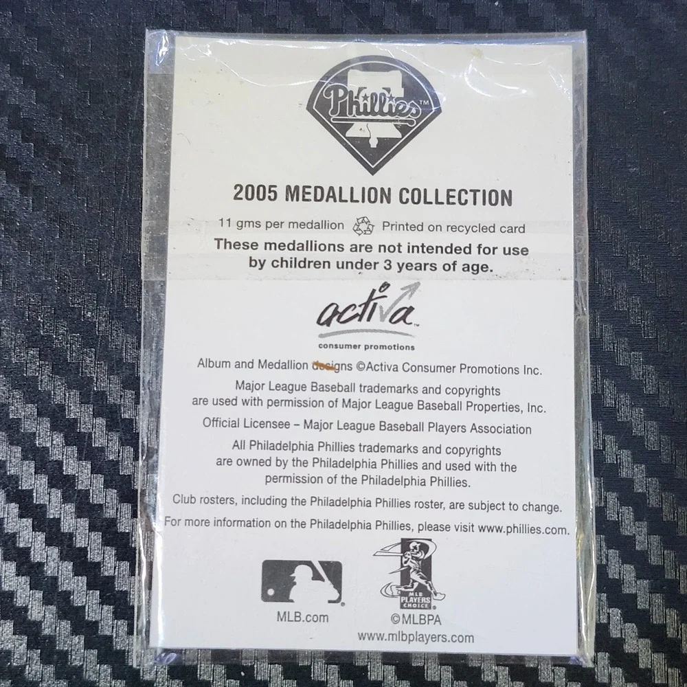 Placido Polanco, Philadelphia Phillies #27, 2005 Philadelphia Inquirer Medallion